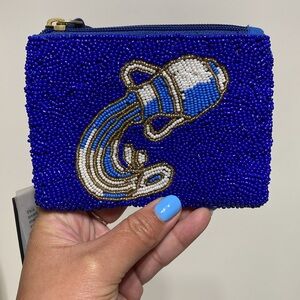 America Beyond Celestial Beaded Zodiac Coin Purse Aquarius